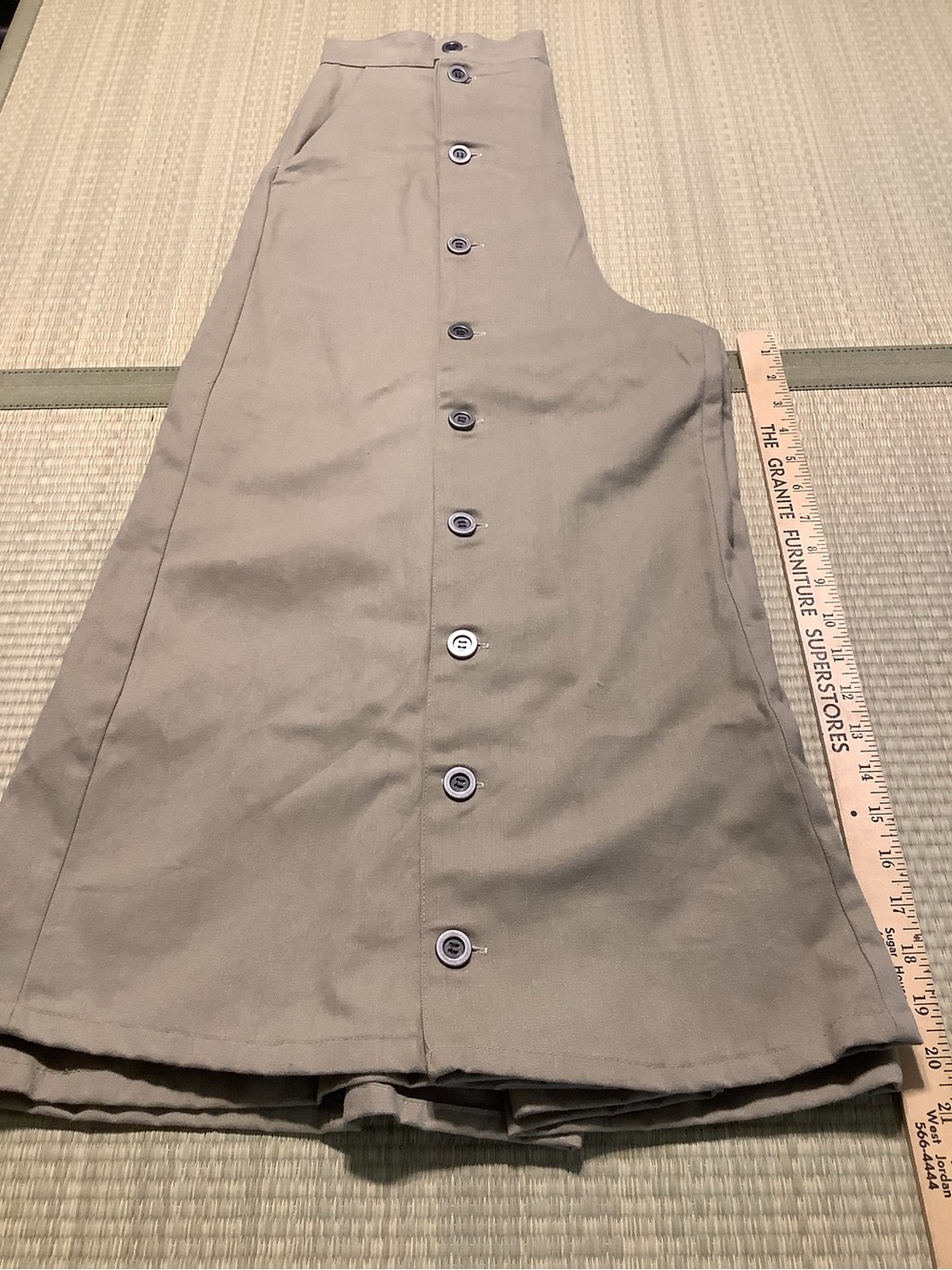 Vintage Scully Brushed Twill Convertible Riding Skirt - Picture 5 of 11
